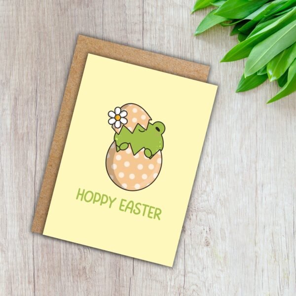 Hoppy Easter – Frog Easter Card
