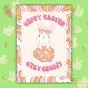 Hoppy Easter Disco Bunny Easter Card