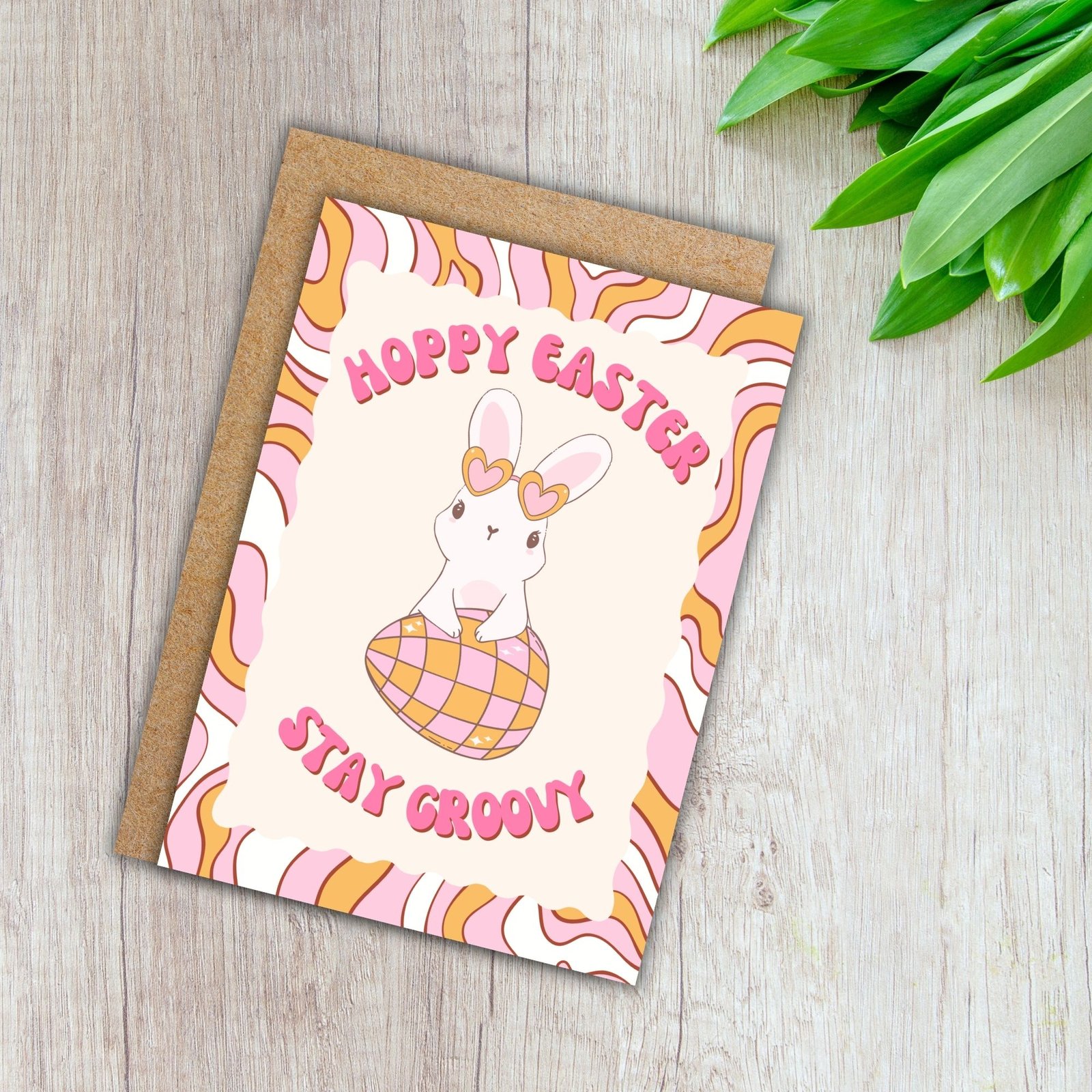 Hoppy Easter Disco Bunny Easter Card - Image 3