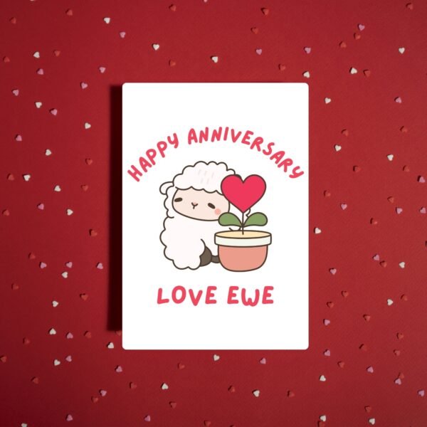 Love ewe Anniversary Card (1) Happy Anniversary Card – Love Ewe