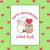 Love ewe Anniversary Card Happy Anniversary Card – Love Ewe