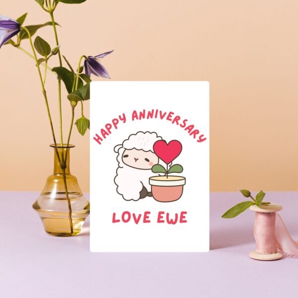 Love ewe Anniversary Card (2) Happy Anniversary Card – Love Ewe