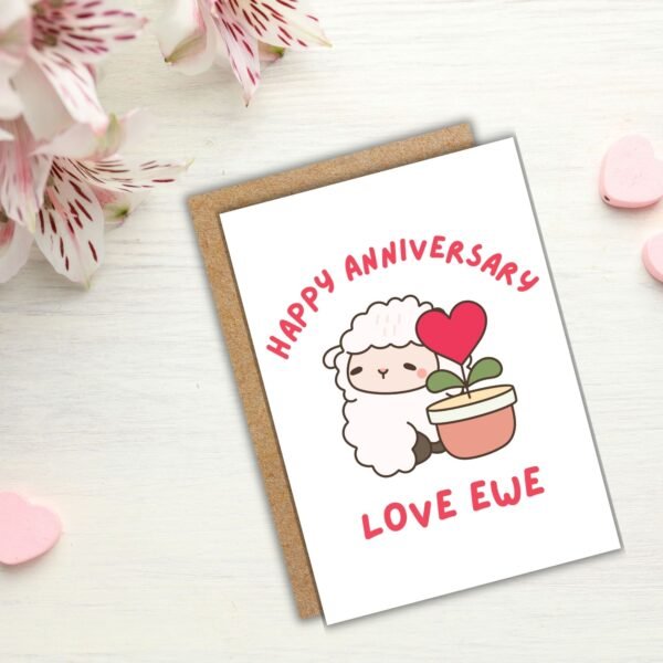 Love ewe Anniversary Card (3) Happy Anniversary Card – Love Ewe