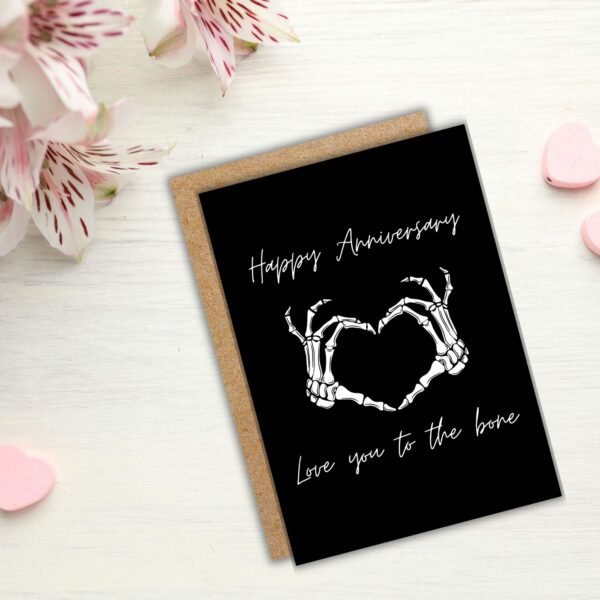 Happy Anniversary Card – Love You to the Bone