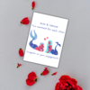 You Mermaid For Each Other – Personalised Engagement Card for Couple