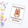 Mother's Day Capybara memorial (5) Forever My Mum – Capybara Mother’s Day Memorial Card