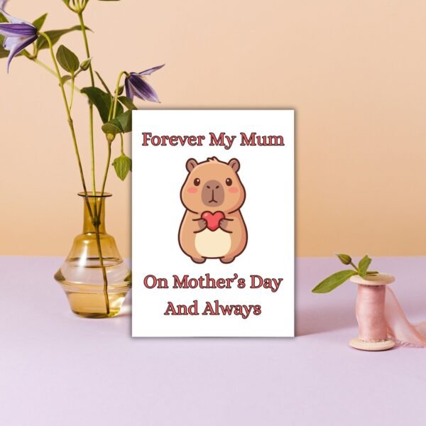 Mother's Day Capybara memorial (6) Forever My Mum – Capybara Mother’s Day Memorial Card