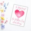 In My Heart – Mother’s Day Memorial Card