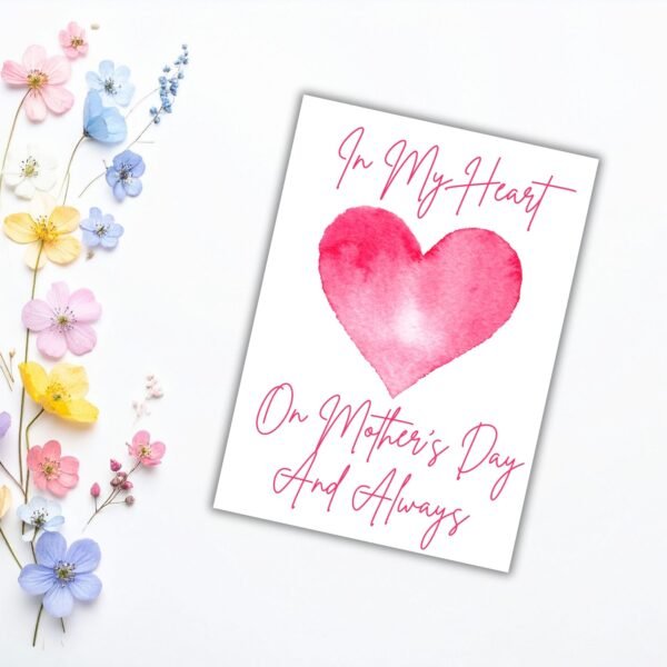 In My Heart – Mother’s Day Memorial Card