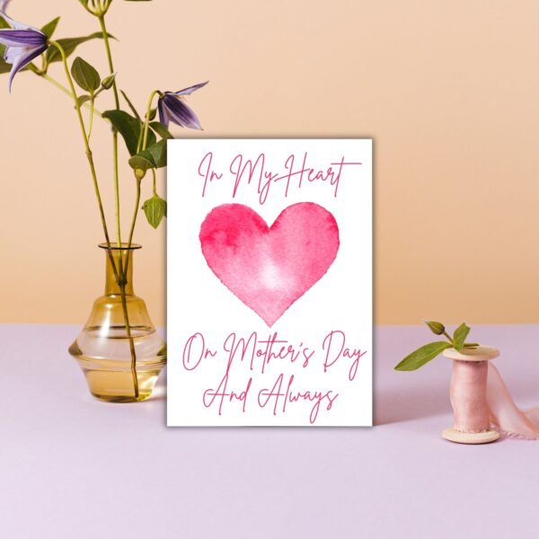 In My Heart – Mother’s Day Memorial Card