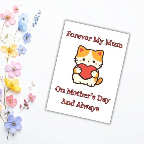 Mother's Day cat memorial (1) Forever My Mum – Cat Mother’s Day Memorial Card