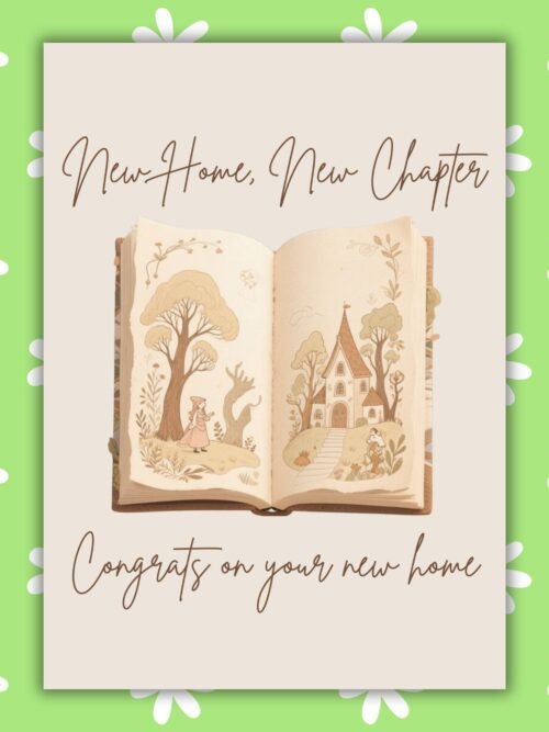 New Chapter Card New Home Card - New Home, New Chapter