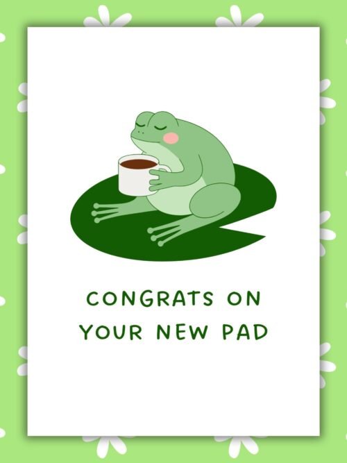 New Pad Card New Home Card - Congrats On Your New Pad