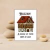 New house Huzzah Card (3) Huzzah! A House of Thine Own at Last - Medieval New Home Card