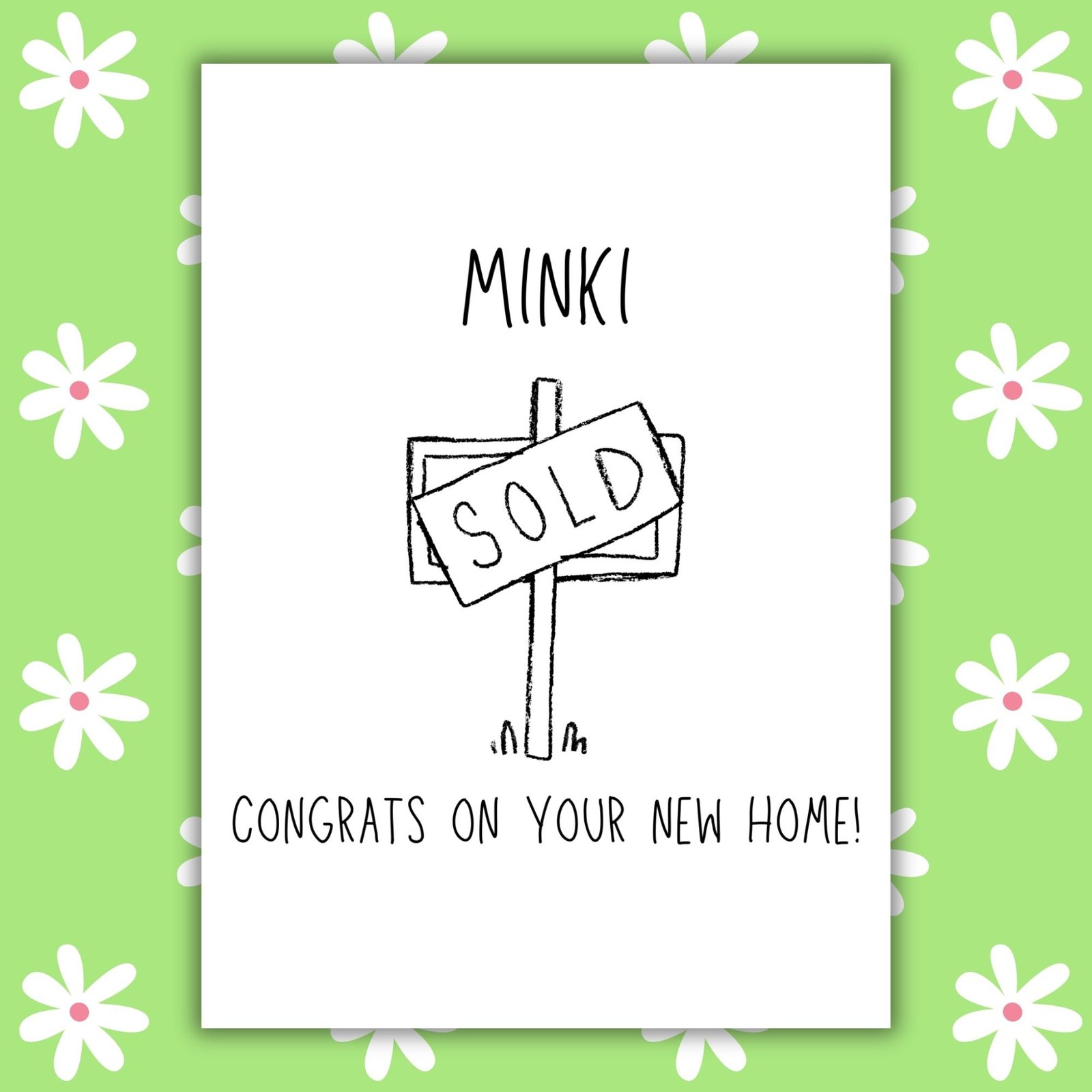 Personalised New Home Card - Congrats On Your New Home