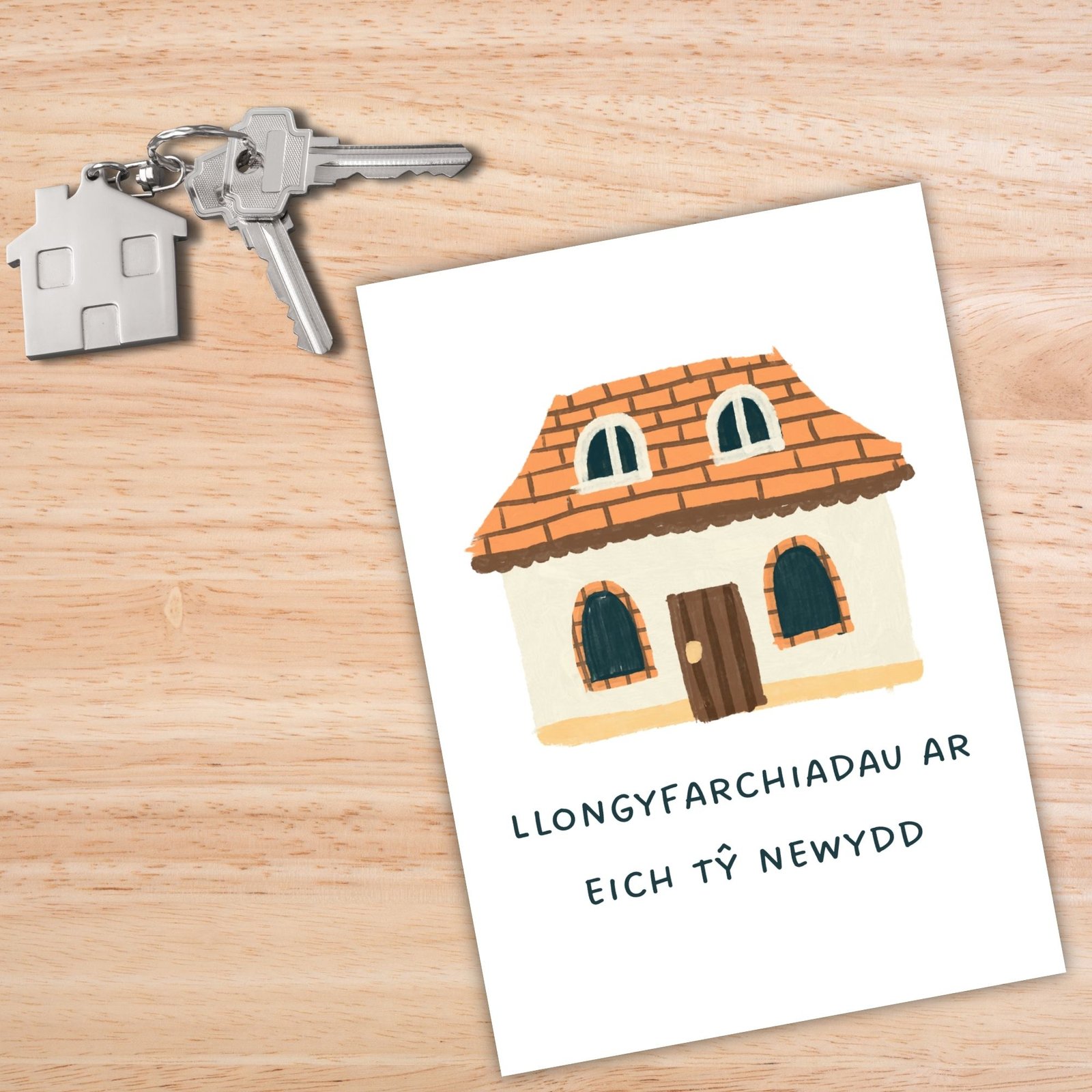 Welsh Language New Home Card – Llongyfarchiadau ar eich Tŷ Newydd - Image 2