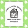 New house manifestation Card Congrats on Your New House, Manifestation Works Apparently – Funny Gen Z New Home Card