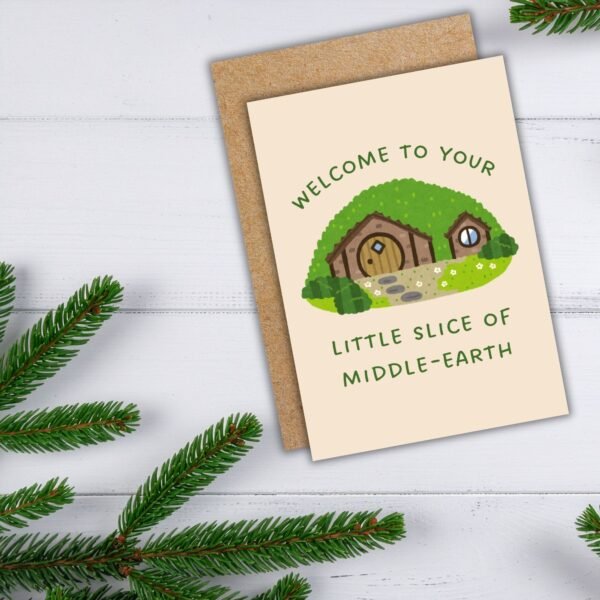 New house middle earth Card (2) New Home Card - Welcome to Your Little Slice of Middle-earth