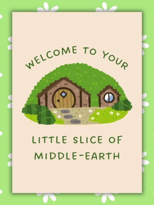 New house middle earth Card New Home Card - Welcome to Your Little Slice of Middle-earth