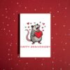 Opossum Anniversary Card (1) Happy Anniversary Card – Opossum Design