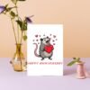 Opossum Anniversary Card (2) Happy Anniversary Card – Opossum Design