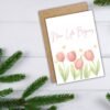 New Beginnings Ostara Card – Watercolour Crocus Illustration