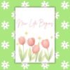New Beginnings Ostara Card – Watercolour Crocus Illustration