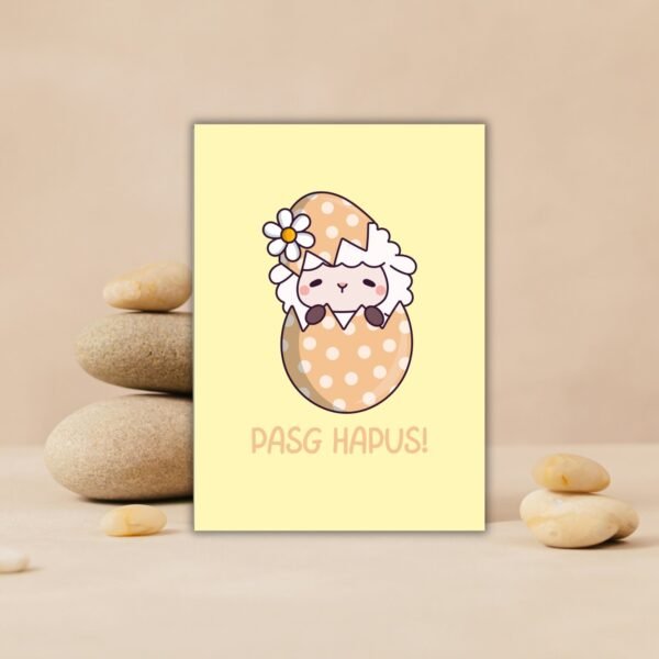Pasg Hapus Easter Egg (3) Pasg Hapus – Welsh Language Easter Card