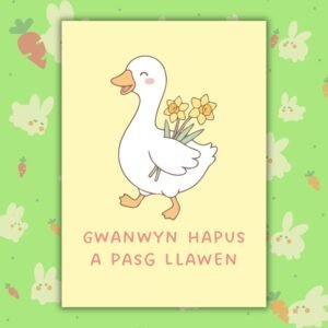 Gwanwyn Hapus a Pasg Llawen – Welsh Language Easter Card