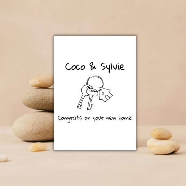 Personalised Keys Card (3) New Home Card - Personalised Congrats on Your New Home