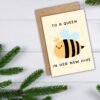 New Home Card - To a Queen in Her New Hive