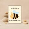 New Home Card - To a Queen in Her New Hive