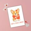 SDD Corgi (2) Gŵyl Dewi Lawen – Corgi St David’s Day Card