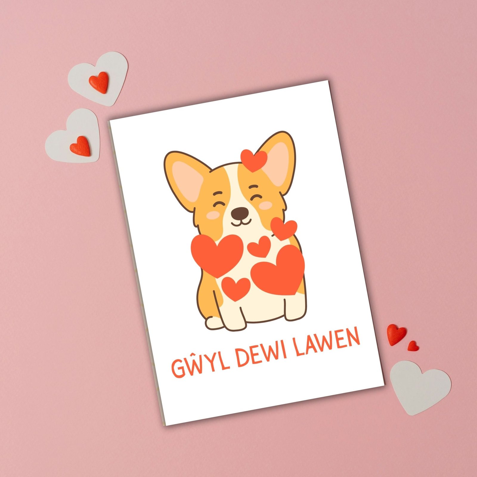 Gŵyl Dewi Lawen – Corgi St David’s Day Card - Image 3