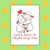 SDD Cwtch sheep Cwtch Mawr Ar Ddydd Gŵyl Dewi – Cuddling Sheep St David’s Day Card