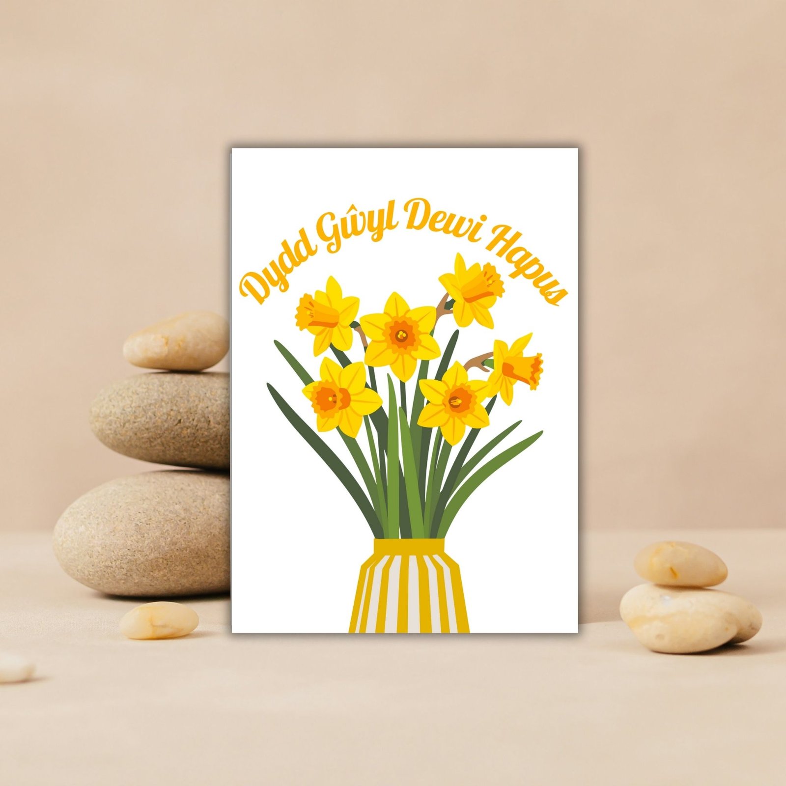 Dydd Gŵyl Dewi Hapus – St David’s Day Welsh Daffodil Card - Image 5