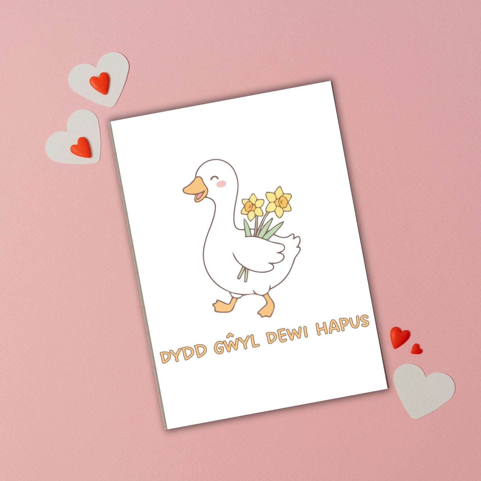 Dydd Gŵyl Dewi Hapus – Cute Duck St David’s Day Card - Image 3