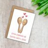 SDD Spoons 2 (3) Gyda Chariad Ar Ddydd Gŵyl Dewi – Welsh Love Spoon St David’s Day Card