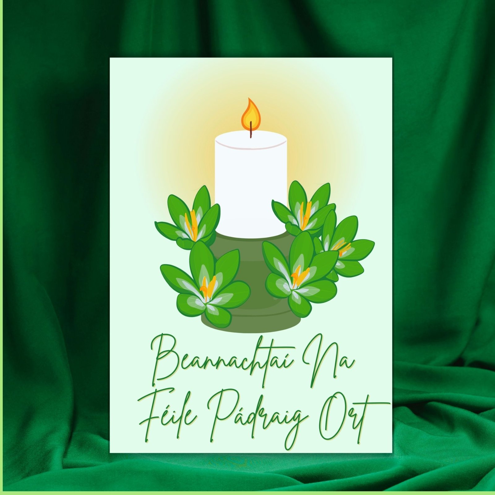 Beannachtaí na Féile Pádraig ort – Irish Language St Patrick’s Day Card - Image 2