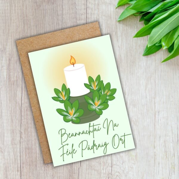 Beannachtaí na Féile Pádraig ort – Irish Language St Patrick’s Day Card