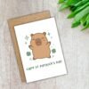 Capy St Patrick’s Day – Funny St Patrick’s Day Card | Capybara & Shamrocks