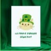 Lá Fhéile Pádraig sona duit – Irish Language St Patrick’s Day Card | Cat in Irish Hat