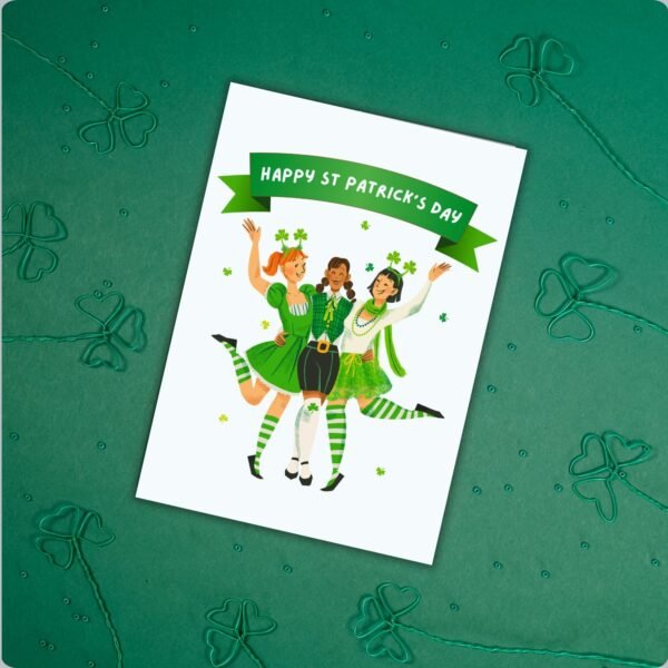 SPD Girls (2) Happy St Patrick’s Day Card - Girls Squad