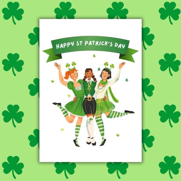 SPD Girls Happy St Patrick’s Day Card - Girls Squad