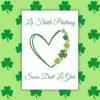 SPD Heart Love Irish Language St Patrick’s Day Card – Lá Fhéile Pádraig sona duit le grá
