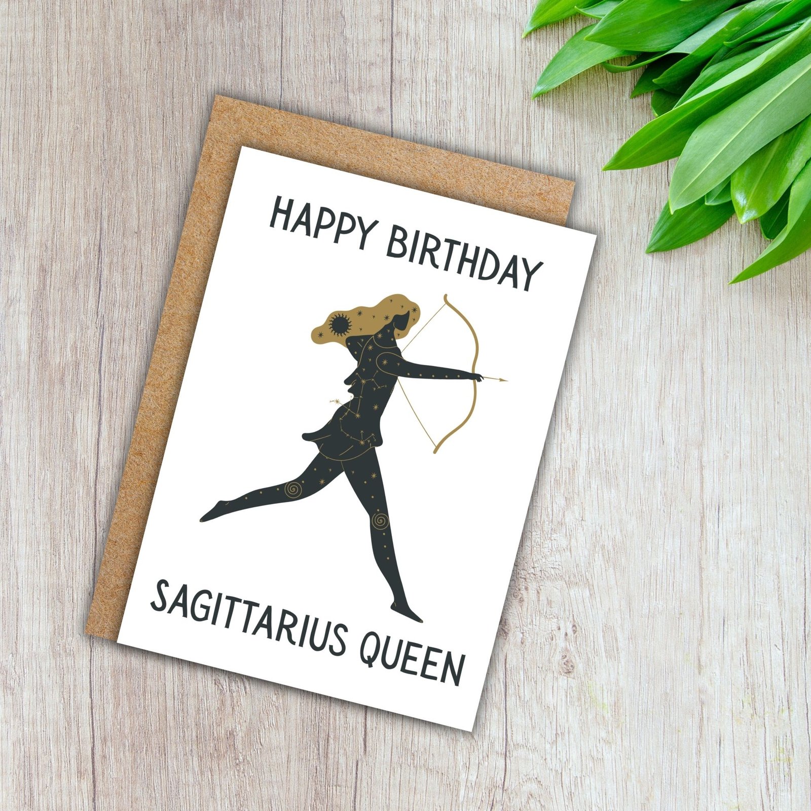 Happy Birthday Sagittarius Queen – Zodiac Birthday Card - Image 3