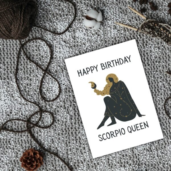 Scorpio Birthday Card for Her – Happy Birthday Scorpio Queen