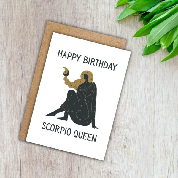Scorpio Birthday Card for Her – Happy Birthday Scorpio Queen