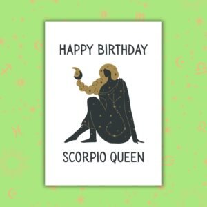 Scorpio Birthday Card for Her – Happy Birthday Scorpio Queen