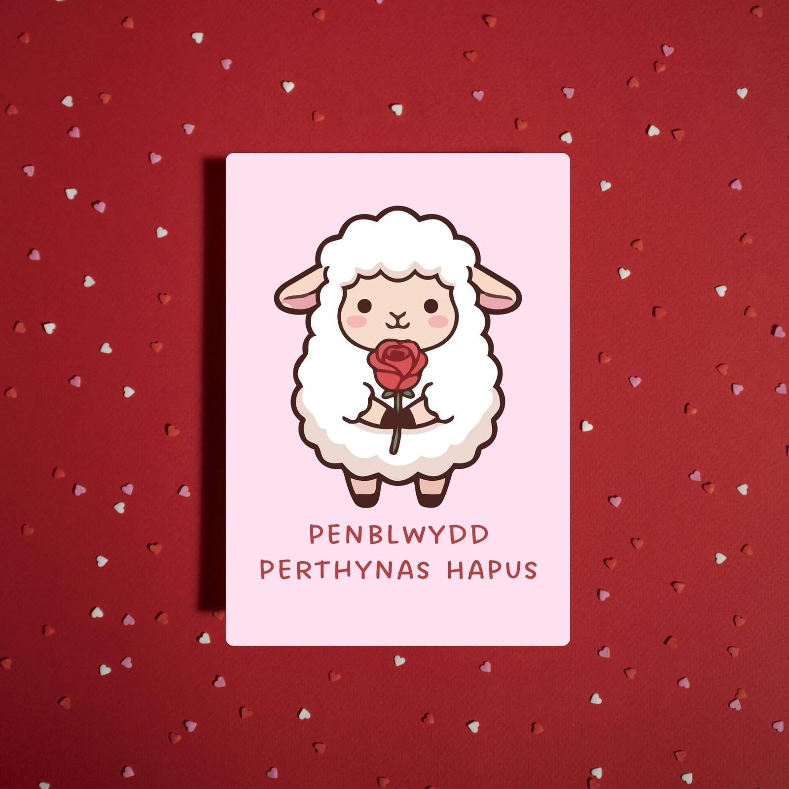 Penblwydd Perthynas Hapus Welsh Language Anniversary Card - Image 2